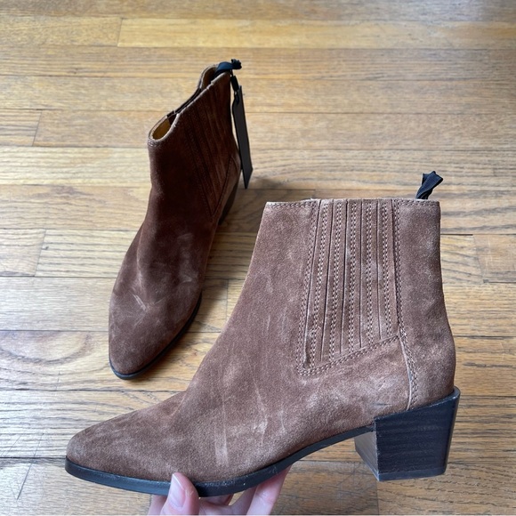 Rag & Bone Icons Rover Suede Chelsea Boot Brown Size 36 - Picture 1 of 8